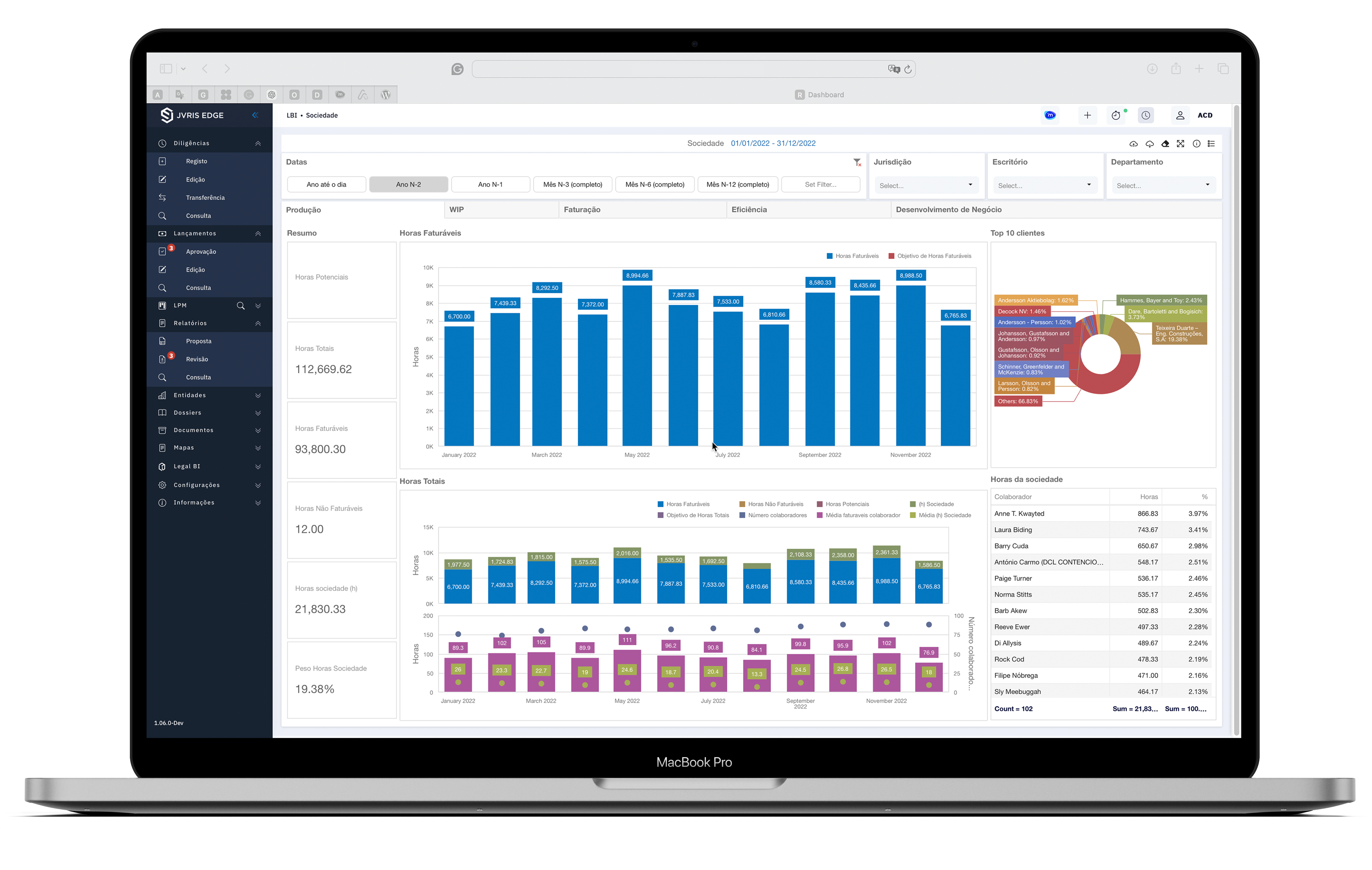 screenshot of JVRIS EDGE